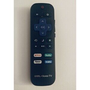 Genuine ONN Roku TV Remote Control RC-ALIR Netflix Hulu Roku Vudu Untested